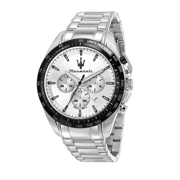 Maserati Traguardo Silver Chronograph Men's Watch  R8873612049 - Watches of New Zealand