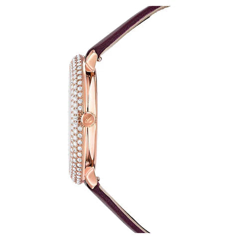 Swarovski Crystal Frost Leather Strap Women's Watch 5484064