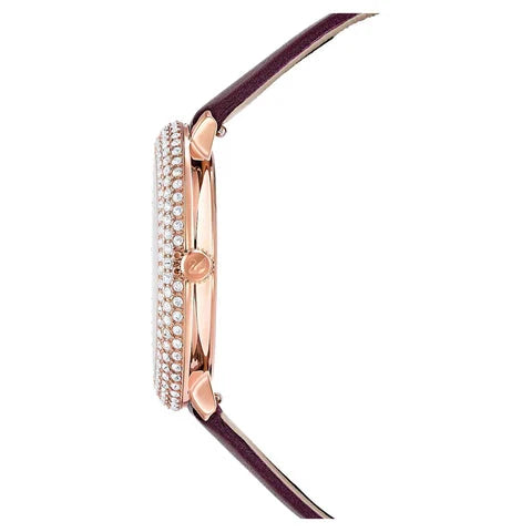 Swarovski Crystal Frost Leather Strap Women's Watch 5484064
