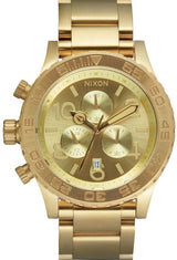 Nixon 42-20 Chrono Champagne Dial Gold Tone Men's Watch  A037-502 - Watches of New Zealand