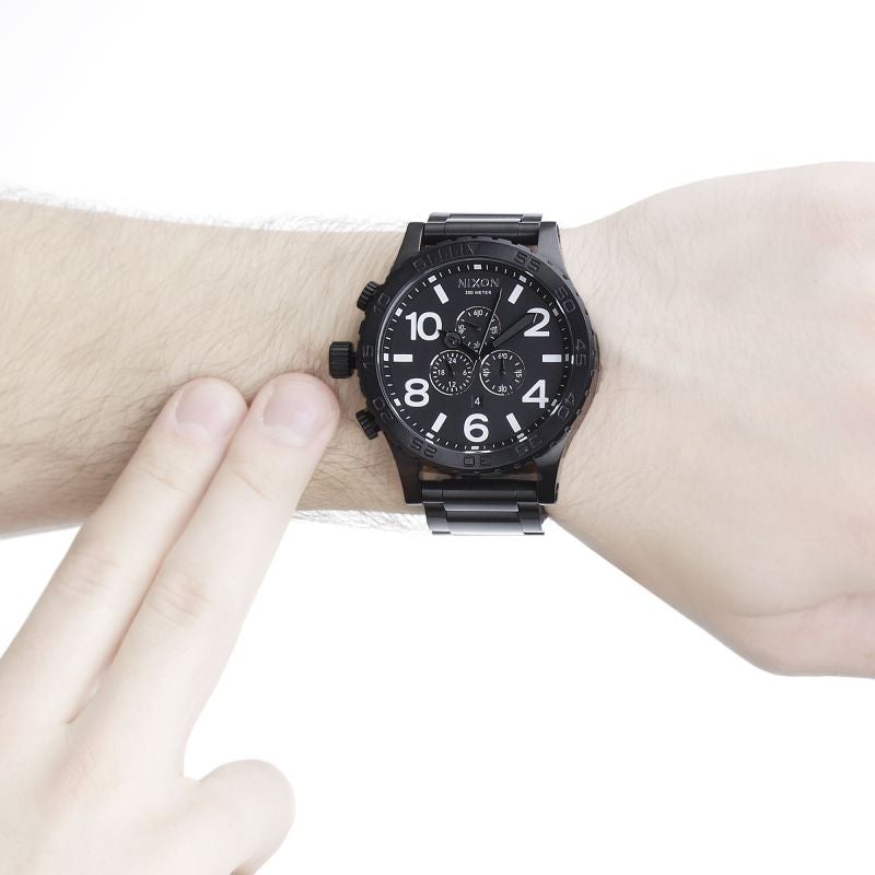 Nixon 51-30 Chrono All Black Men's Watch A083-001 - Watches of New Zealand #3
