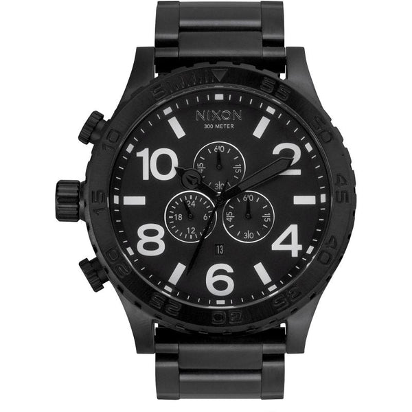 Nixon 51-30 Chrono All Black Men's Watch  A083-001 - Watches of New Zealand