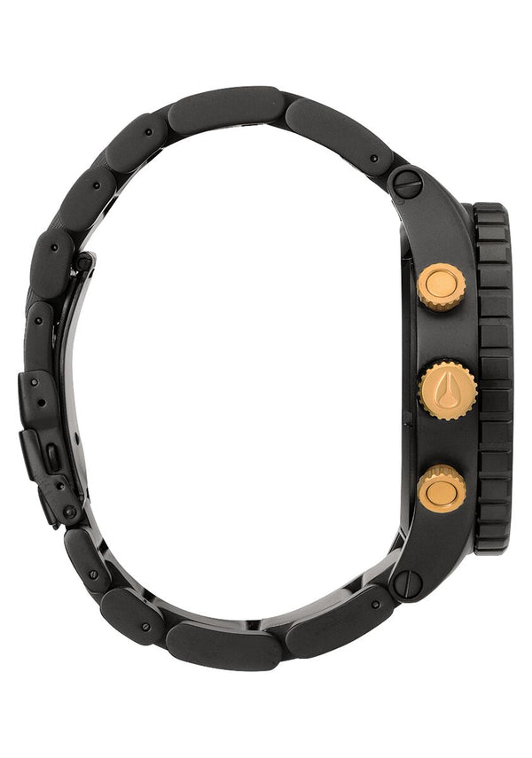 Nixon 51-30 Chronograph Matte Black & Gold Men's Watch A083-1041 - Watches of New Zealand #2