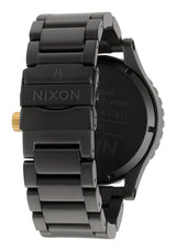 Nixon 51-30 Chronograph Matte Black & Gold Men's Watch A083-1041 - Watches of New Zealand #3