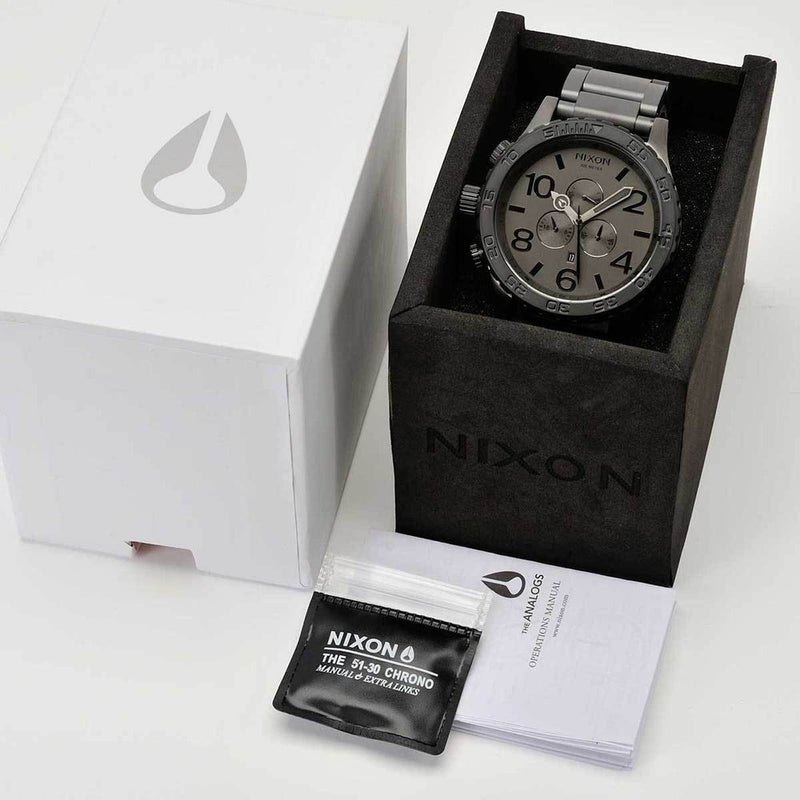 Nixon 51-30 Chronograph Gunmetal Dial Men's Watch A083-1062 - Watches of New Zealand #5