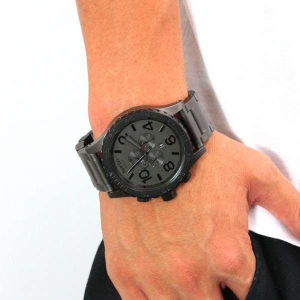 Nixon 51-30 Chronograph Gunmetal Dial Men's Watch A083-1062 - Watches of New Zealand #4