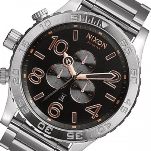 Nixon 51-30 Grey Rose Gold Tone Dial Men's Watch A083-2064 - Watches of New Zealand #3