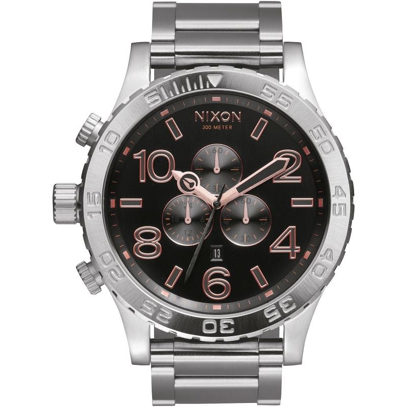 Nixon 51-30 Grey Rose Gold Tone Dial Men's Watch  A083-2064 - Watches of New Zealand