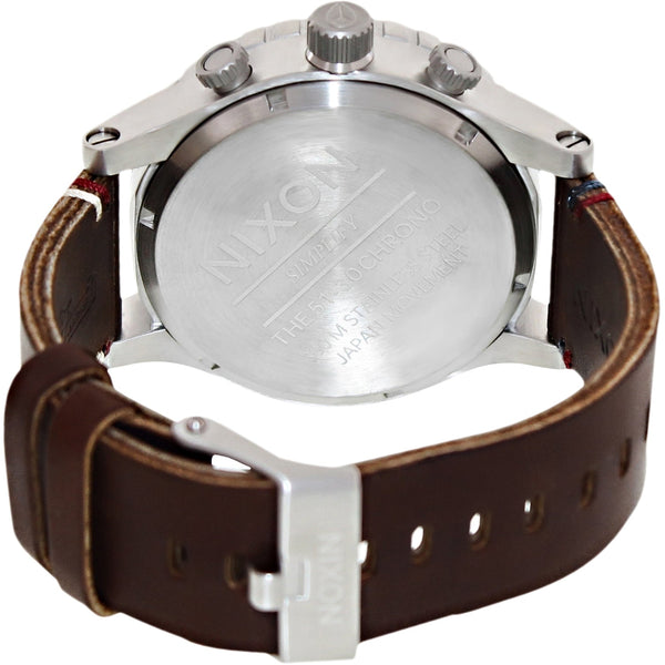 Nixon 51-30 Chrono Black Dial Brown Leather Men's Watch Men's Watch A124-019 - Watches of New Zealand #2