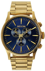 Nixon Sentry Chronograph Blue Sunray Dial Men's Watch  A386-1922 - Watches of New Zealand