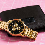 Nixon Sentry Chrono All Gold & Black Men's Watch Men's Watch A386-510 - Watches of New Zealand #5