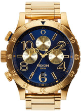 Nixon 48-20 Chrono Blue Dial Gold PVD Men's Watch  A486-1922 - Watches of New Zealand