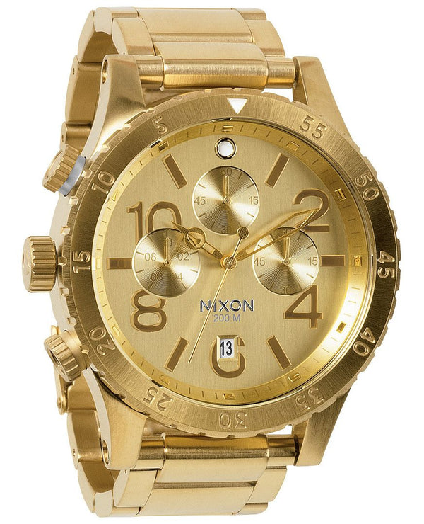 Nixon 48-20 Chrono Gold Tone Dial Men's Watch A486-502 - Watches of New Zealand #2