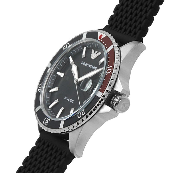 Emporio Armani Diver Black Dial Men's Watch AR11341 - Watches of New Zealand #2