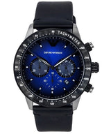 Emporio Armani Chronograph Black Leather Men's Watch  AR11522 - Watches of New Zealand