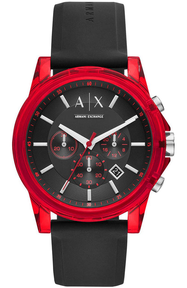 Outerbanks Red Silicon Strap Men's Watch  AX1338 - Watches of New Zealand