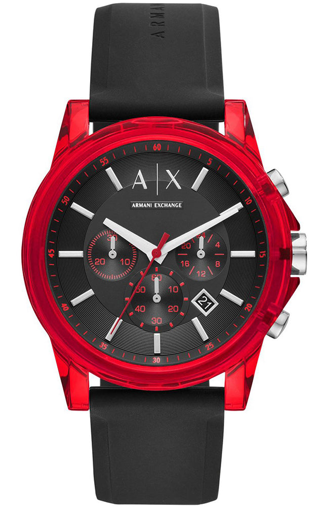 Outerbanks Red Silicon Strap Men's Watch  AX1338 - Watches of New Zealand