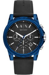 Armani Exchange Outerbanks Blue Silicon Strap Men's Watch  AX1339 - Watches of New Zealand