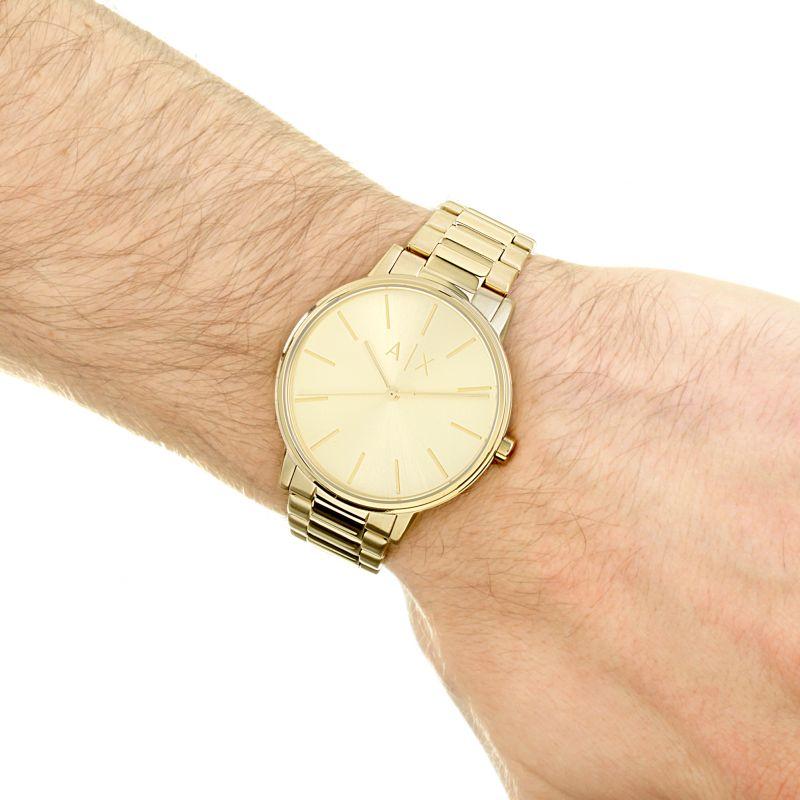 Armani Exchange Three-Hand Gold-Tone Stainless Steel Men's Watch AX2707 - Watches of New Zealand #4