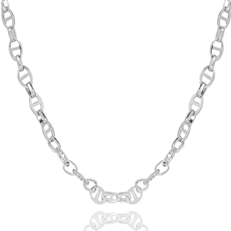 Big Daddy 8MM Silver Steel Mariner Link Chain