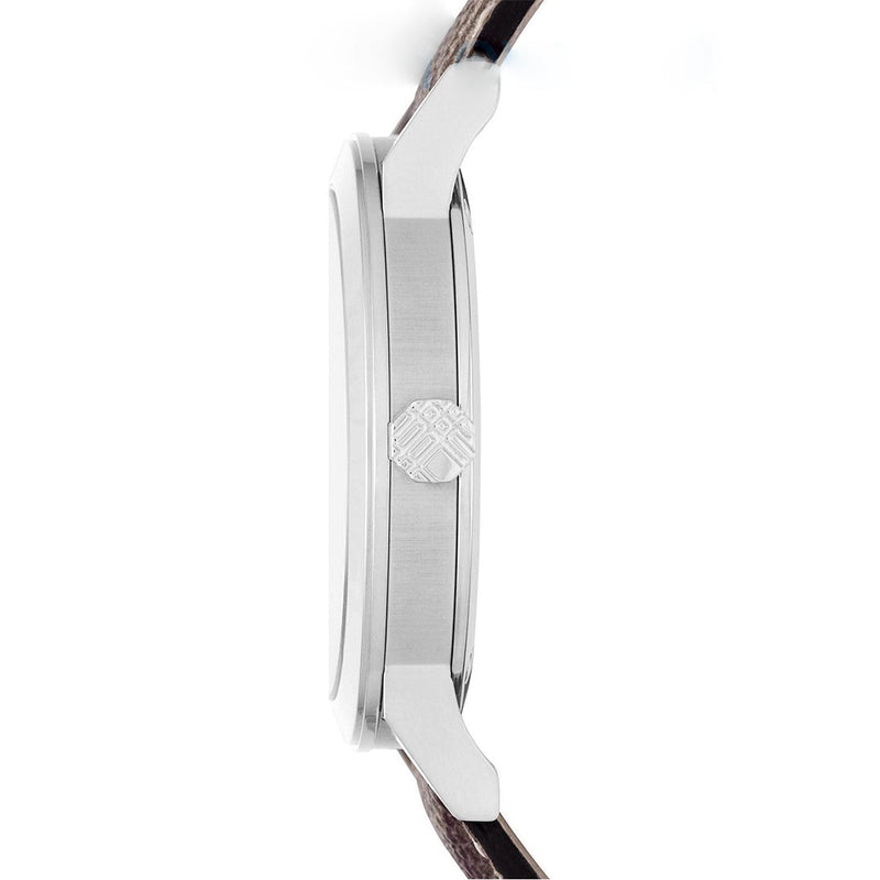 Burberry Brown Dial Brown Chequered Leather Strap Watch For Unisex Unisex Watch BU9029 - Watches of New Zealand #3