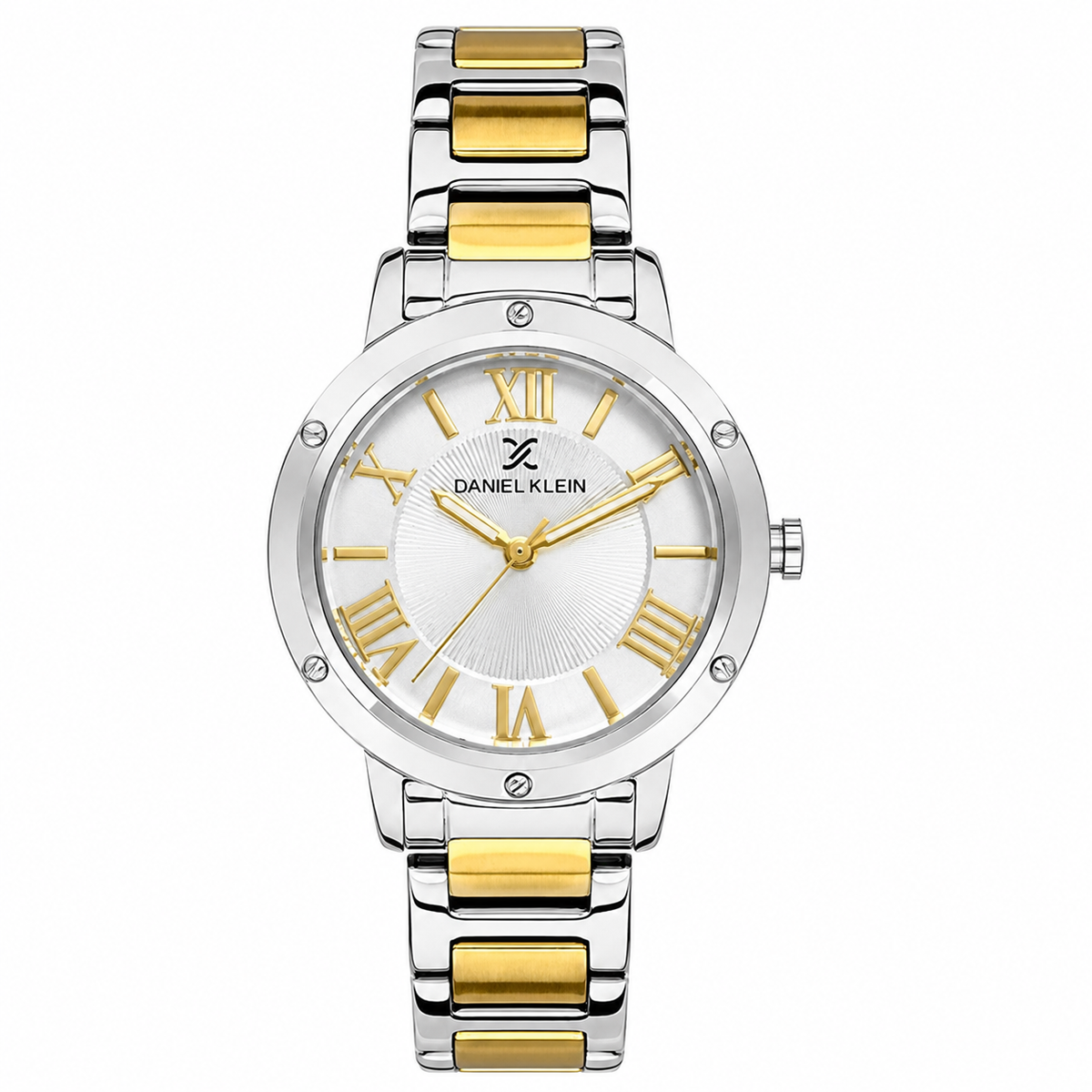 Daniel Klein Premium Silver Dial Two-Tone Watch - DK.1.13498-2