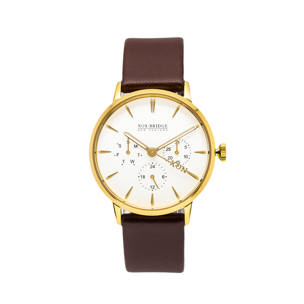 NOX-BRIDGE Classic Izar Gold 36MM  IG36 - Watches of New Zealand