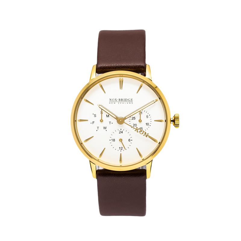 NOX-BRIDGE Classic Izar Gold 36MM  IG36 - Watches of New Zealand