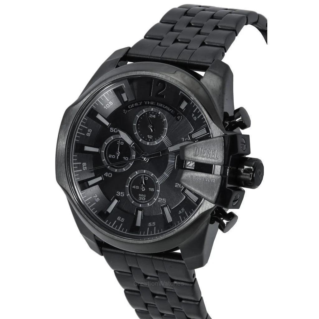 Diesel Baby Chief Chronograph Stainless Steel Black Dial Quartz Men's Watch - DZ4617