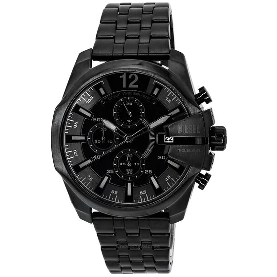 Diesel Baby Chief Chronograph Stainless Steel Black Dial Quartz Men's Watch - DZ4617