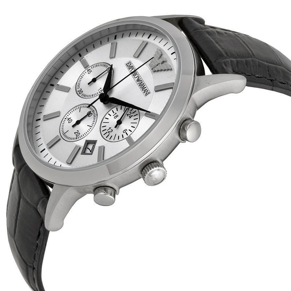 Emporio Armani Classic Chronograph Silver Dial Men's Watch AR2432 - Watches of New Zealand #2