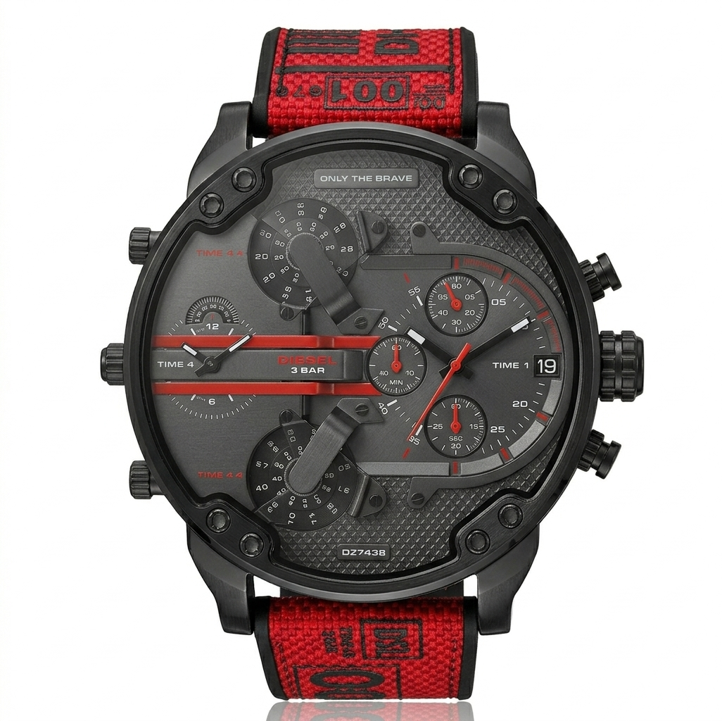 Diesel Mr. Daddy 2.0 Black IP Chronograph Men's Watch DZ7438