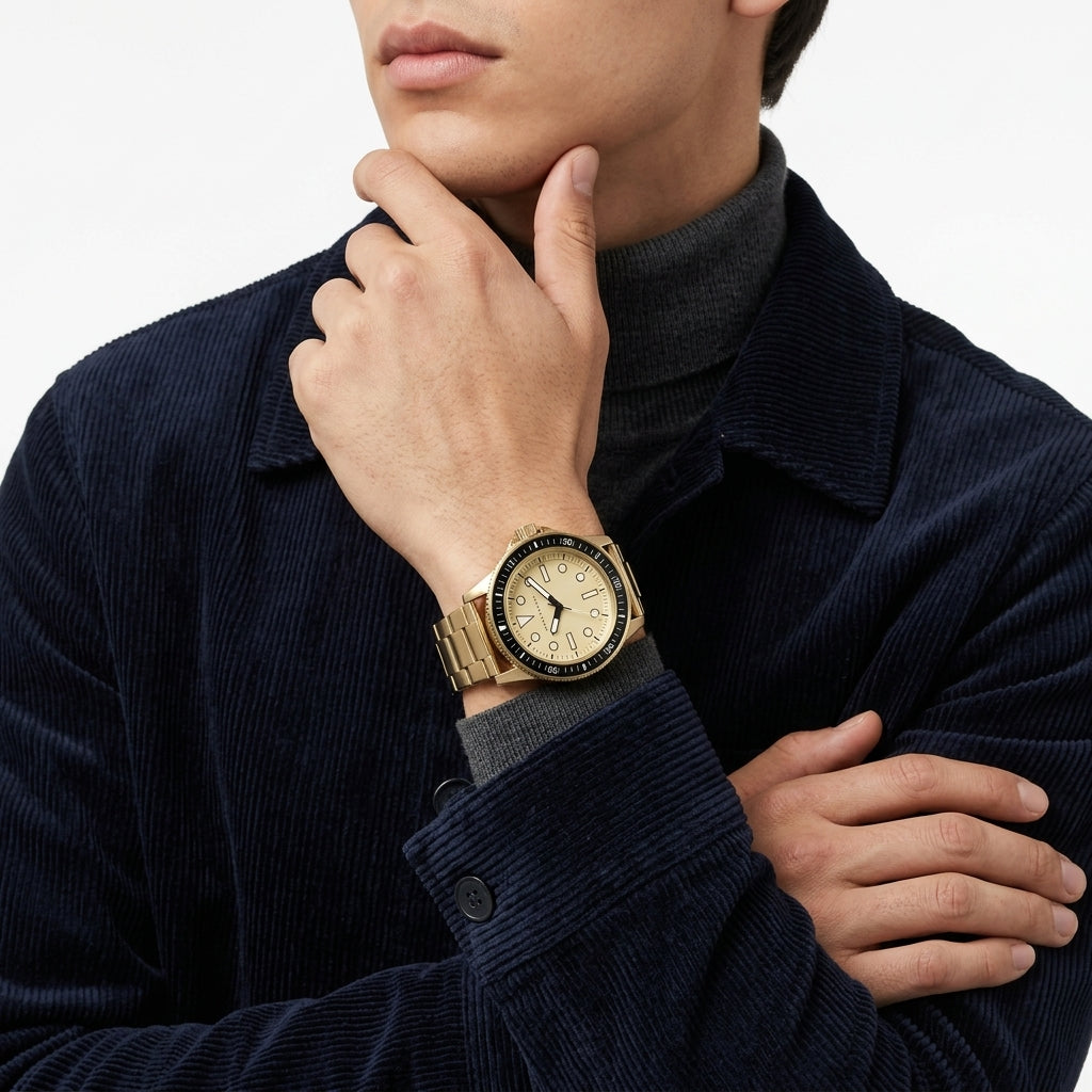 Armani Exchange Leonardo AX1854 Gold Watch