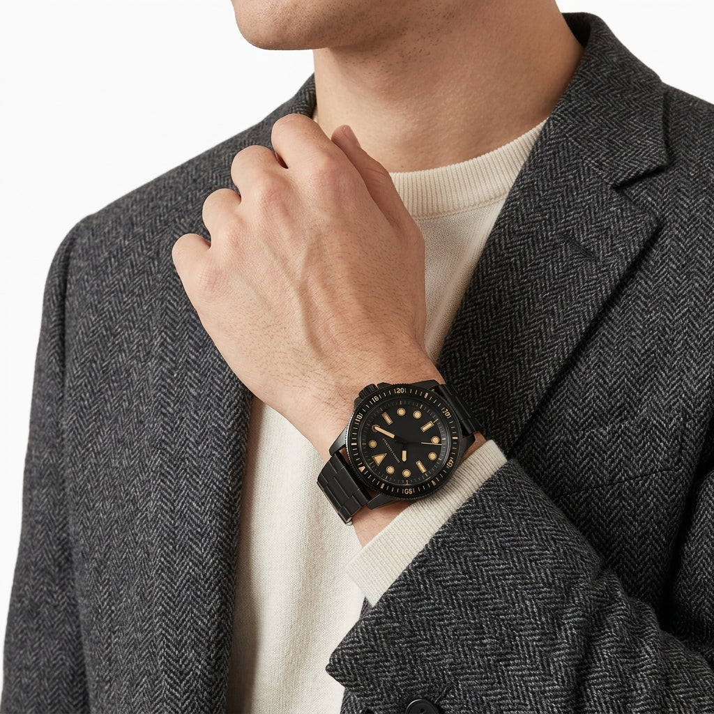 Armani Exchange Leonardo Black-Tone Men's Watch - AX1855