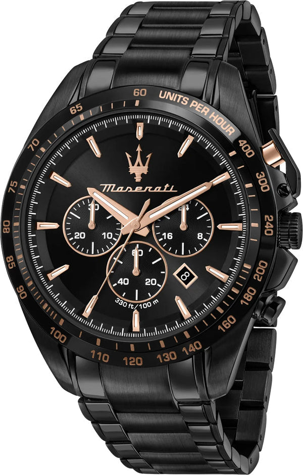 Maserati Traguardo Chronograph Black  Men's Watch  R8873612048 - Watches of New Zealand