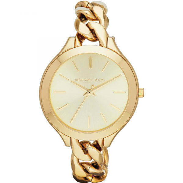 Michael Kors Slim Runway Champagne Dial Gold Ladies Watch  MK3222 - Watches of New Zealand