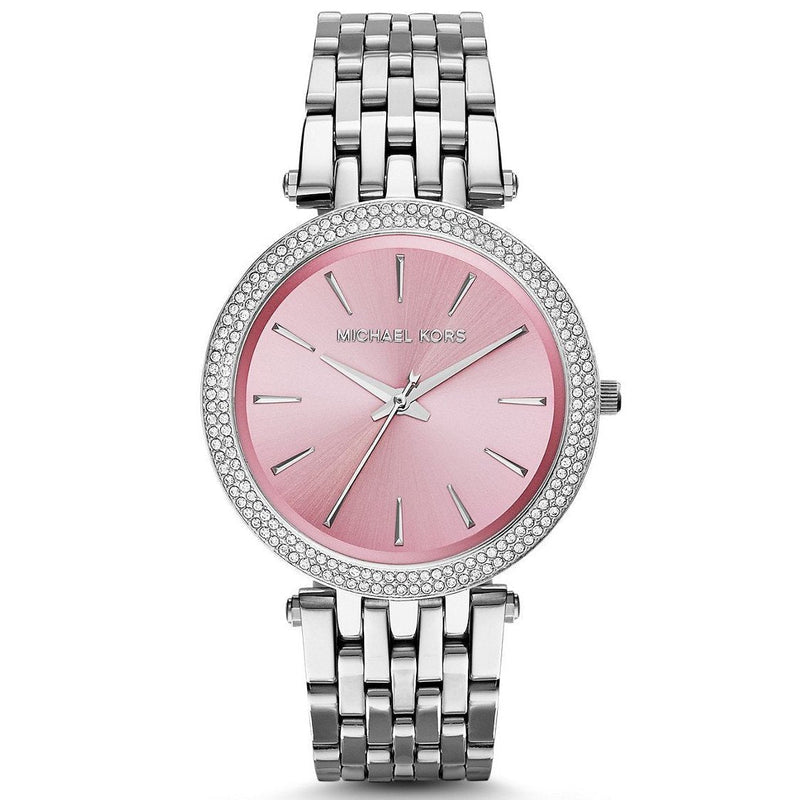 Michael Kors Darci Crystal Paved Pink Dial Ladies Watch  MK3352 - Watches of New Zealand