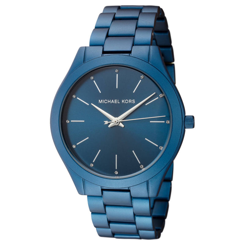 Michael Kors Slim Runway Navy Blue Unisex Watch  MK4503 - Watches of New Zealand