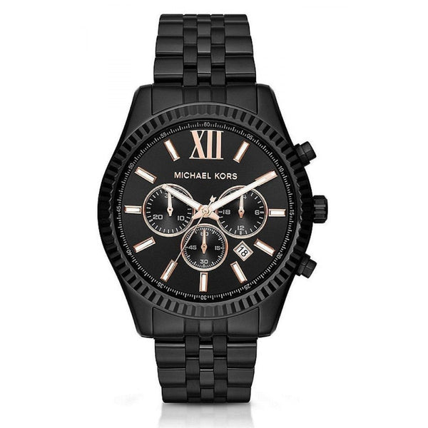 Michael Kors Lexington Black Chronograph Men's Watch  MK8467 - Watches of New Zealand
