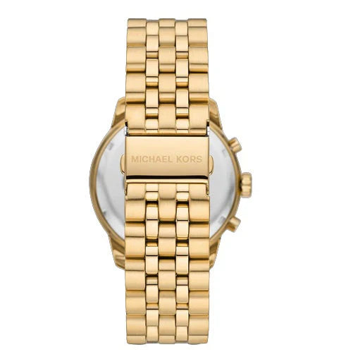 Michael Kors Cunningham Chronographum Aurum Dial Ferrum Strap Vigilate Pro Men - MK8963