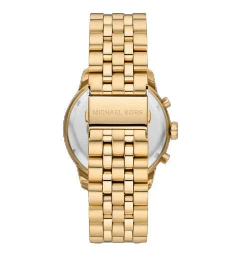 Michael Kors Cunningham Chronographum Aurum Dial Ferrum Strap Vigilate Pro Men - MK8963