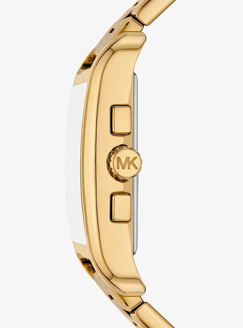 Michael Kors Monroe Gold-Tone Black Dial Watch - MKO1239