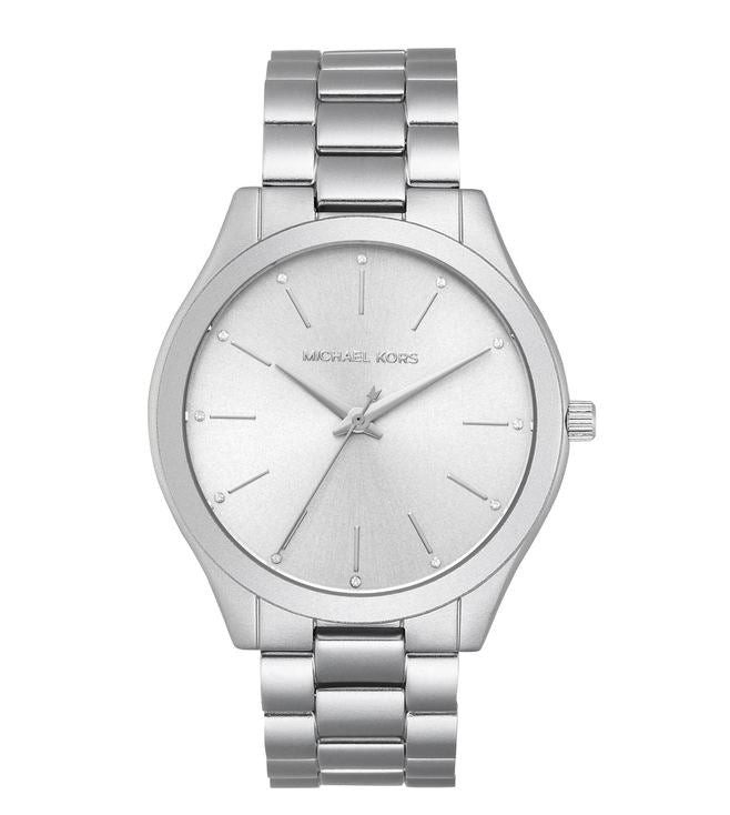 Michael Kors Slim Runway Silver Unisex Watch  MK4502 - Watches of New Zealand