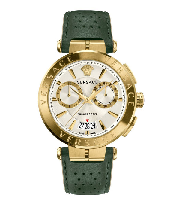 Versace Aion Chronograph Green Strap Men's Watch  VBR020017 - Watches of New Zealand