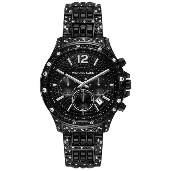 Michael Kors Limited-Edition Oversized Chronograph Black-Tone Watch - MK7490LE