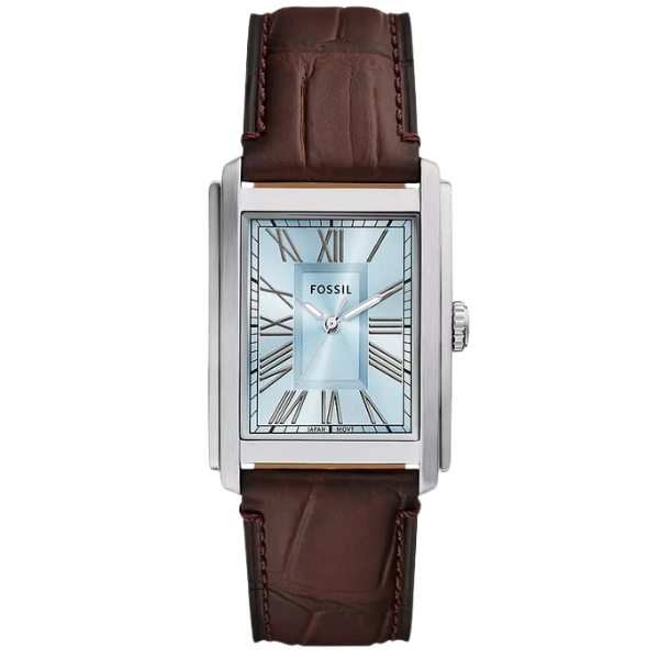 Fossil Carraway Three-Hand Brown Croco Leather Men's Watch - FS6110