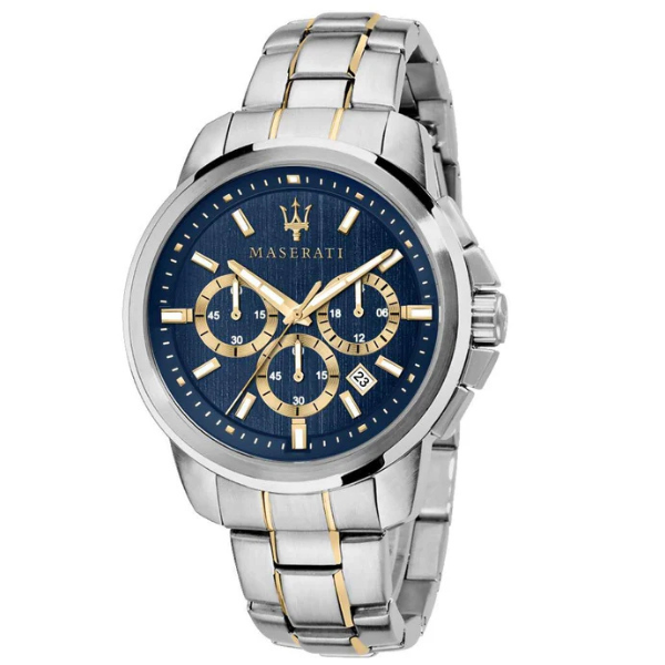 Maserati Successo Chronograph Quartz Blue Dial Men's Watch R8873621016