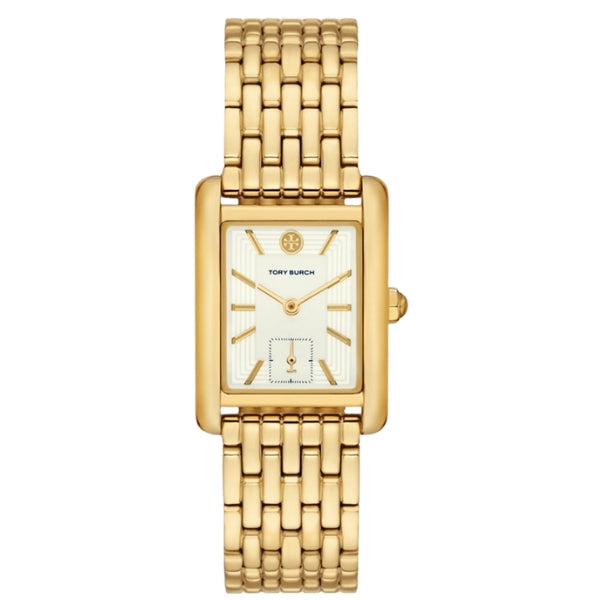 Tory Burch Eleanor Gold Steel Ivory Dial Women's Watch - TBW1060
