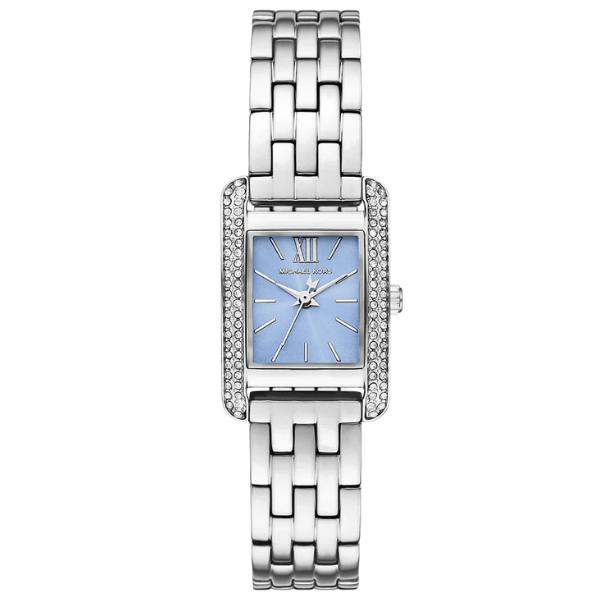 Michael Kors Emery Light Blue Dial Silver Stainless Steel Women's Watch - MKO1169