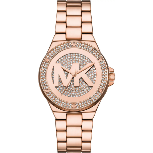 Michael Kors Lennox Quartz Rose Gold Dial Analog Stainless Steel Women's Watch - MKO1221